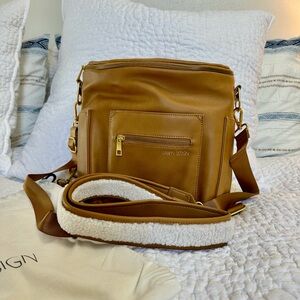 Fawn Design Tan Mini Diaper Bag/Backpack w/ Extra Ltd Edition Strap